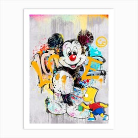 Mickey Love Art Print