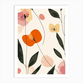 Abstract Floral Painting 30 Art Print