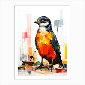 Vibrant Aviary Birds In Bloom Art Print