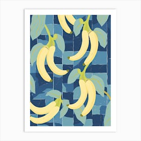 Bananas Illustration 3 Art Print