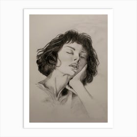 Portrait Of A Woman Art Print