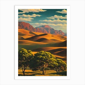 Namib 2 Vintage Poster Art Print