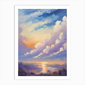 Sunset Over The Ocean 8 Art Print