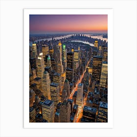 Rush Hour Symphony of Lights and Shadows Art Print