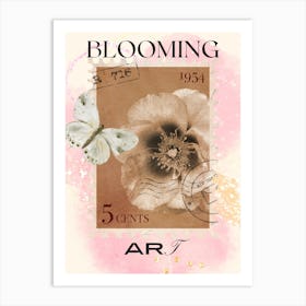 Blooming Cabbage White Art Print