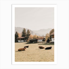 European Farm Scenery Art Print