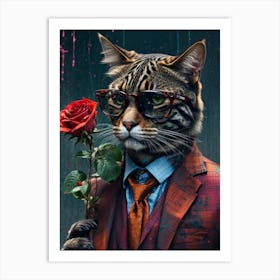 The brutal cat 3 Art Print