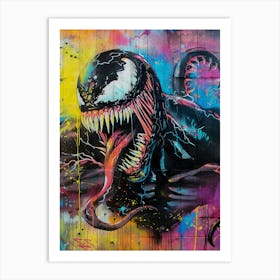 Pop art Venom Art Print