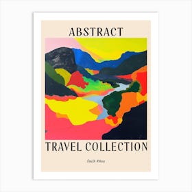 Abstract Travel Collection Poster South Korea 3 Art Print