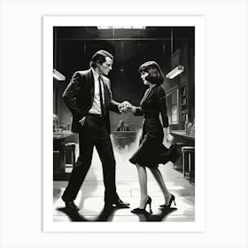 Man And A Woman Dancing Art Print