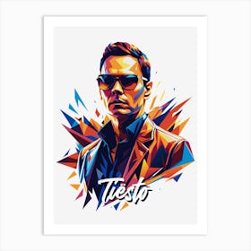 Tiesto 04 Portrait Music Icon WPAP Pop Art Style Art Print