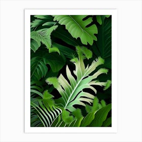 Kitten S Paw Fern Vibrant Art Print