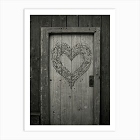 Heart Shaped Door Art Print