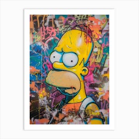 Simpsons Abstract Affiche