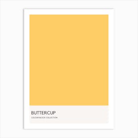 Buttercup Colour Block Poster Art Print