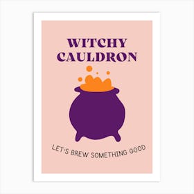 Witchy Cauldron Art Print