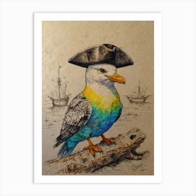 Pirate Bird 3 Art Print