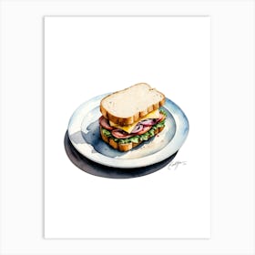 Ham Sandwich Art Print