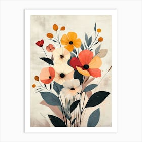 Flowers In A Vase 50 Art Print