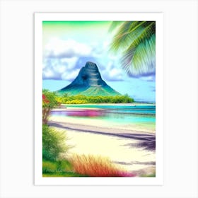 Mauritius Mauritius Soft Colours Tropical Destination Art Print