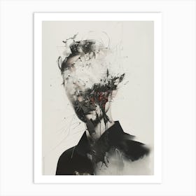 Cloudy Face Art Art Print