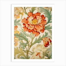 Floral Wallpaper 58 Art Print