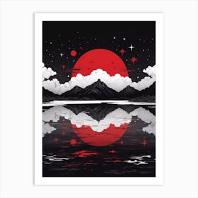Red Moon In The Sky 2 Art Print