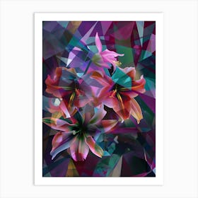 Abstract Lilies Art Print