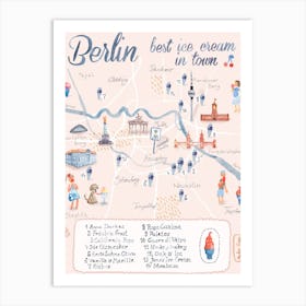 Best Icecream Berlin Art Print