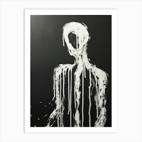 Dripping Man Art Print