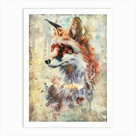 Poster Fox Animal Illustration Art 02 Art Print