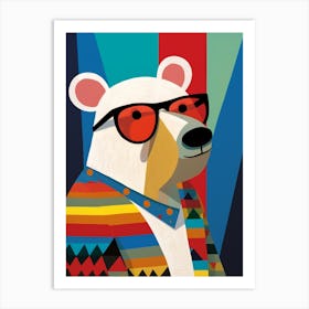 Little Bear 4 Wearing Sunglasses Art Print