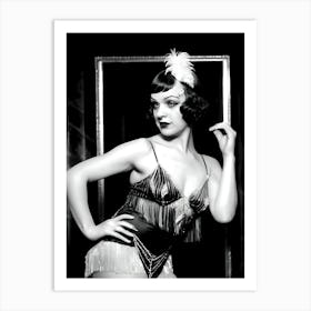 1920's Burlesque Dancer ~Reimagined 18 Art Print