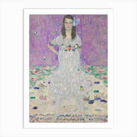 Girl In A White Dress Art Print