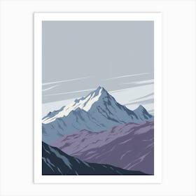 Mountain Range Art Print