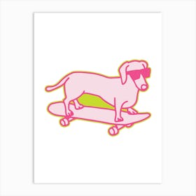 Prints, posters, nursery and kids rooms. Fun dog, music, sports, skateboard, add fun and decorate the place.6 Art Print
