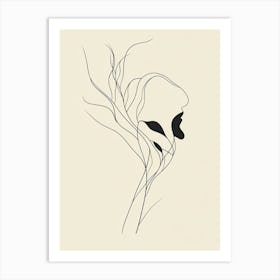 Woman'S Face 5 Art Print