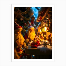 Christmas Nativity Scene Art Print