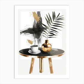 Gold Coffee Table Art Print