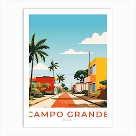 Brazil Campo Grande Travel Art Print