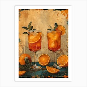 Aperol Spritz Orange 43 Art Print