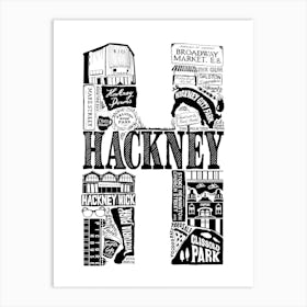 Hackney Art Print
