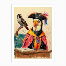 Bird In A Hat Art Print