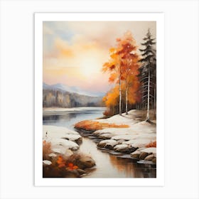 Autumn River 3 Art Print