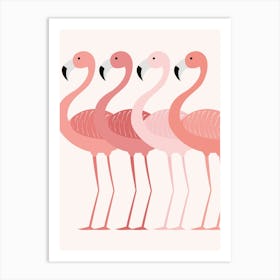 Pink Flamingo Print Art Print