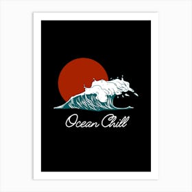 Ocean Chill Art Print