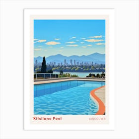 Kitsilano Vancouver Canada Swimming Poster Art Print