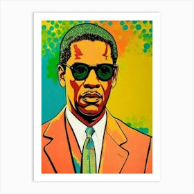 Denzel Washington Colourful Pop Movies Art Movies Art Print