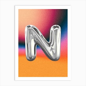 Chrome N Poster Art Print