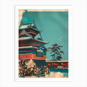 Kanazawa Castle Mid Century Modern 4 Art Print